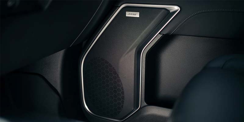 The sound system speakers in a Chevrolet Silverado 1500, offering premium audio performance.