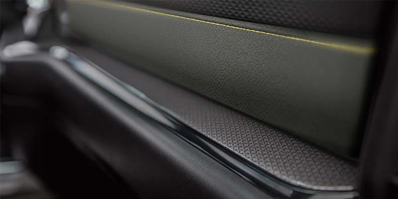 The smooth touch and feel of the interior surfaces in a Chevrolet Silverado 1500.