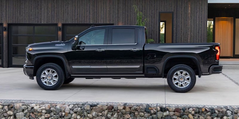 BLACK Chevrolet Silverado 2500 HD SIDE VIEW