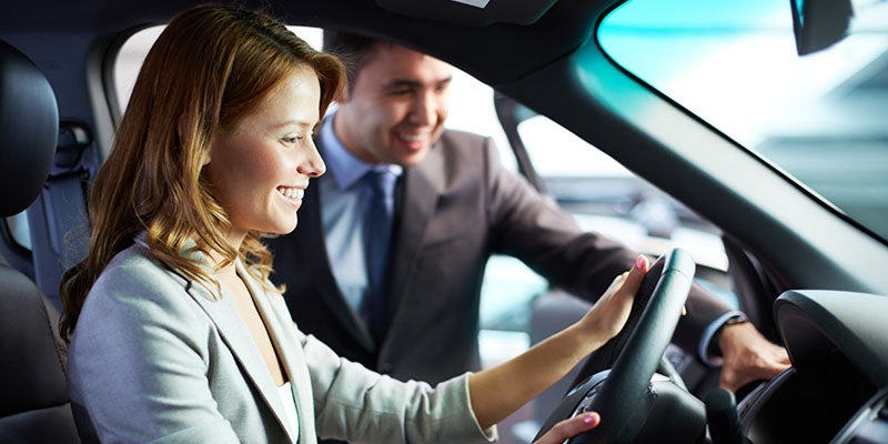 Parker Chevrolet GMC in Ashburn GA customer trying a new car